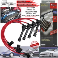 PROTEC Plug Cable Honda Civic SR4 SR3 EG EK DC2 B16A B16B B18C CRV S10 B20B CRX del Sol 7MM (Made In