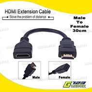 Kabel HDMI Extender Cowo Cewe 30cm - Extension WIre Male Female 30 cm Kabel HDMI Extender Cowo Cewe 30cm - Extension WIre Male Female 30 cm