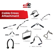 Cable Cross Attachment Exercise Gym Workout Cable Crossover Rope Gym Accessories Handle Grip Tricep 