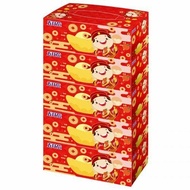 【五月花】盒裝面紙-吉利財神150抽x5盒x10串