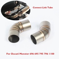 Motorcycle Professional exhaust link pipe for DUCATI Monster 696 exhaust 2008-2014 Monster 796 795 2