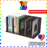 🧸ToyCEO🧸 Wooden desktop book rack, DIY Wooden table book rack, wooden book shelf, rak buku, rak meja, rak kayu, rak