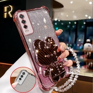 Case for vivo y12s vivo y12a vivo y20 y20s y20i y20s g Soft Clear Four Corners Thickening Plated Sil