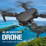 E88 Pro Folding Drone 4K Dual Camera HD Aerial Photography Live Quadcopter Remote Control Aircraft Channels Aircraft Drone Helicopter Toy Easy Adjust Frequency Drone With Camera And Video HD