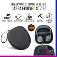 Jabra Evolve2 40 / Evolve2 65 Compatible Headphone Protective EVA Case Portable Travel Storage Bag P