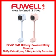 EZVIZ BM1 Battery-Powered Baby Monitor (1080p Video / Crying & Baby Activity Detection / All-Night B