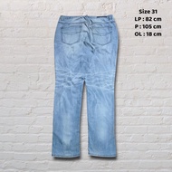 Size 31 Longpants Frj Jeans Light Blue Washed Ivory Slim fit Second Preloved CJ181A