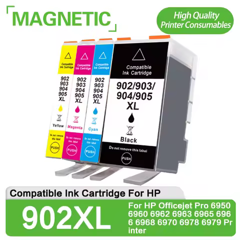 For HP 902 903 904 905 XL Full Ink Cartridge For HP Officejet Pro 6950 6960 6962 6963 6965 6966 6968