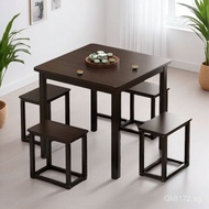 Square Dining Table Small Square Table Factory Simple Solid Wood Small Apartment Living Room Home Co