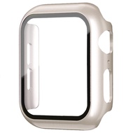 2 In1 Tempered Glass with Case for Apple Watch Ultra 3 2/Ultra 49mm IWatch Model 40 41mm 44 45mm Ser