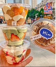 100 Ly kem 200ml đựng tiramisu - panna cotta - Bánh Red Velvet - oreo cheesecake - ly 7oz