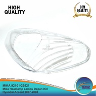 Mika Headlamp Lampu Depan Kiri Hyundai Accent 2007-2008 92101-25521