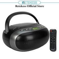 Retekess TR634 Portable CD Player FM Radio with Backlight USB TF Card Bluetooth Playback (220V Eu Version）