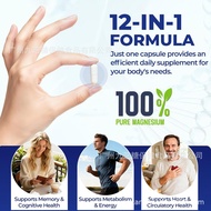 Ready Stock Fast Shipping Overseas magnesium Complex 12 in 1 Supplement magnesium Vitamin D Mediterr