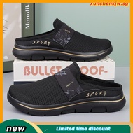 [35-48]lightweight women Half shoes mesh Slip on Shoes Causal shoes for women