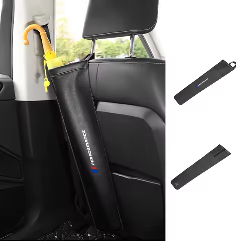 Car Waterproof Umbrella Storage Bag PU Leather Cover Sunshade Organizer Holder For BMW 1 3 5 Series 