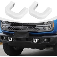 for Bronco Tow Hook Cover, Front Bumper Tow Hooks Hitch Accessories fit for Ford Bronco 2021-2024, W