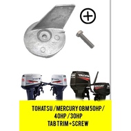 TOHATSU /MERCURY OBM 50HP/40HP/30HP Tab trim 3C8-60217 # 2 stroke outboard engine part
