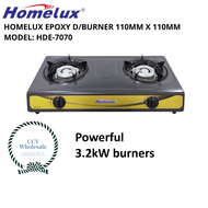 HOMELUX Double Burner Gas Stove Cooker HDE-7070 Dapur Masak Memasak 煤气炉