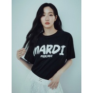 ของแท้100% MARDI MERCREDI แปรงโลโก้เสื้อยืดเด็กผู้หญิงคมชัดพิมพ์ลาย