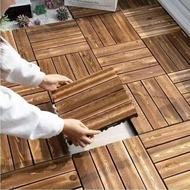 Wood Floor Deck ( 30cm x 30cm ) Interlocking Deck Floor Tiles Outdoor Garden Balcony Decoration
