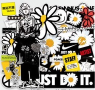 [行李·Macbook貼紙]54pcs權志龍小雛菊GD大張筆記本電腦手機平板防水貼畫行李箱旅行箱貼紙 Apple ipad macbook