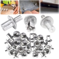 10Pcs Hammer Drive Rivet Knock Type Expansion Aluminum Rivets/Piercing Rivet Rod Screws Fasteners