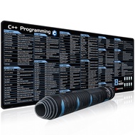 excovip mouse pad English Linux shortcut keys large mat stitched edge soft comfort non-slip Desktop