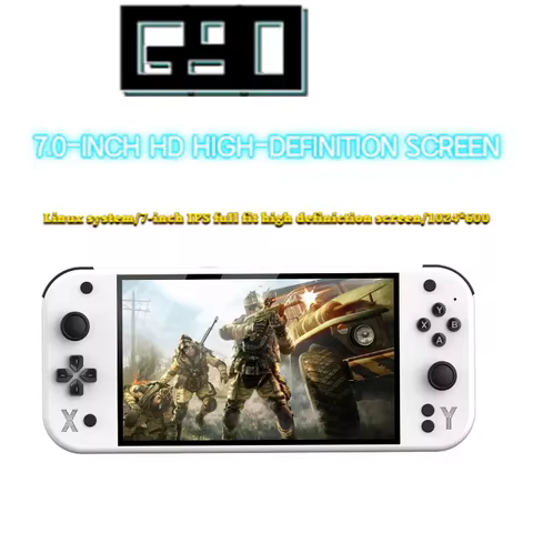G90 7-inch 64GB 4000mAh portable handheld game console arcade suitable for PSP/PS1 retro TV game con