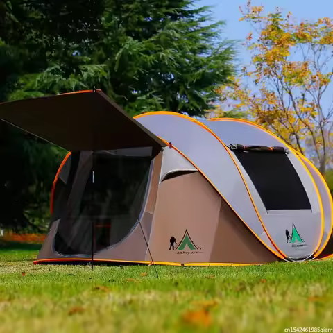 5-8 Persons 2026 new Ultralight Large Camping Tent Waterproof Windproof Shelter Pop Up Automatic Ope