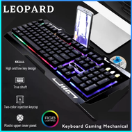 COD Leopard G700 Gaming Keyboard LED / keyboard gaming full set wireless rgb paket komplit murah / k