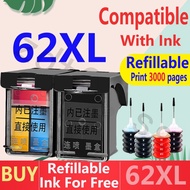 hp 62xl ink Ink cartridge  hp62xl hp 62 xl refill refillabe Compatible  for 5545 5640 5642 5540 5542