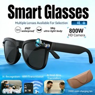2026 AI smart glasses HD 800W anti-shake camera AI dialogue real-time translation Bluetooth audio sm