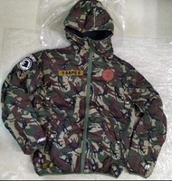 Bathing Ape men hoody camouflage quilted padding jacket  Aape 迷彩夾棉外套