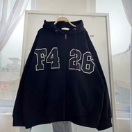 NEW UNISEX HOODIE WITH EXTREME ZIPPER F426