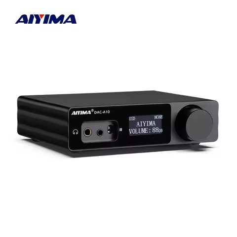 AIYIMA DAC A10 XMOS XU208 Decoder Headphone Amp ESS9018K2M Coaxial Optical Converter Digital Interfa
