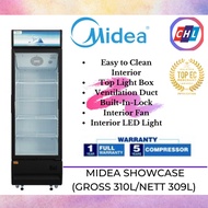 MIDEA (Ready Stock)MD-RZ432FGG30 310L SHOWCASE CHILLER -1year  MIDEA MALAYSIA WARRANTY