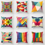 <COD>Rainbow Geometric pillow case40×40,45×45,50×50,60×60,sofa cushions covers,Home Bedding pillow c
