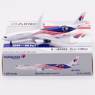 [Ready Stock] AV 1: 400 Airplane Model Malaysia A330-900NEO 9M-MNH Detachable Landing Stand, SF Free