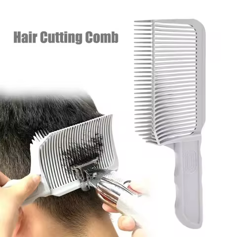 Fading Hair Cutting Combs Professional Barber Clipper Blending Flat Top Hair Cutting Comb for Men Fa
