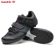 Santic Men Cycling Shoes for Women Breathable Casual Sports Non-locking Road MTB Bicycle Bike Sneakers