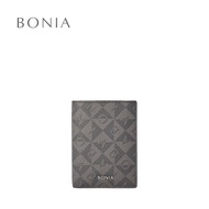 Bonia Black Alvaro Monogram Vertical Cards Wallet