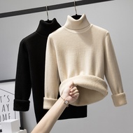 winter sweater woman sweater woman Turtleneck Autumn and Winter Inner One-piece Velvet Warm Sweater