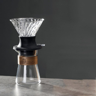MU.HOME ถ้วยกรองกาแฟแบบปรับได้ Immersion Coffee Dripper Glass V60 เครื่องชงกาแฟ V Shape Drip Coffee