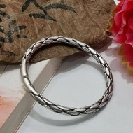999 Solid Silver Bangle. 999足银复古手镯.