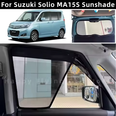 Suitable for SUZUKI SOLIO MA15S 2012-2016 car window sunshade,front and side door sun baffle,mesh cu