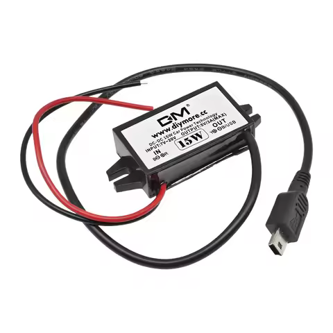 12V to 5V 2A 3A 15W 12-24V to 5V 24W DC-DC Step Down Buck Converter Power Supply Module Mini USB Mic
