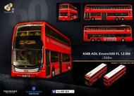 微影 Tiny 巴士模型 60 合金車仔 - 九巴 ADL Enviro500 MMC Facelift 12.8米 紅色 (268x)