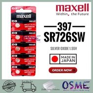 Maxell SR726SW 397 Silver Oxide 1.55V Battery JAPAN (100% Genuine)
