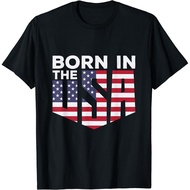 Born In The Usa Cool Usa Flag T-Shirt